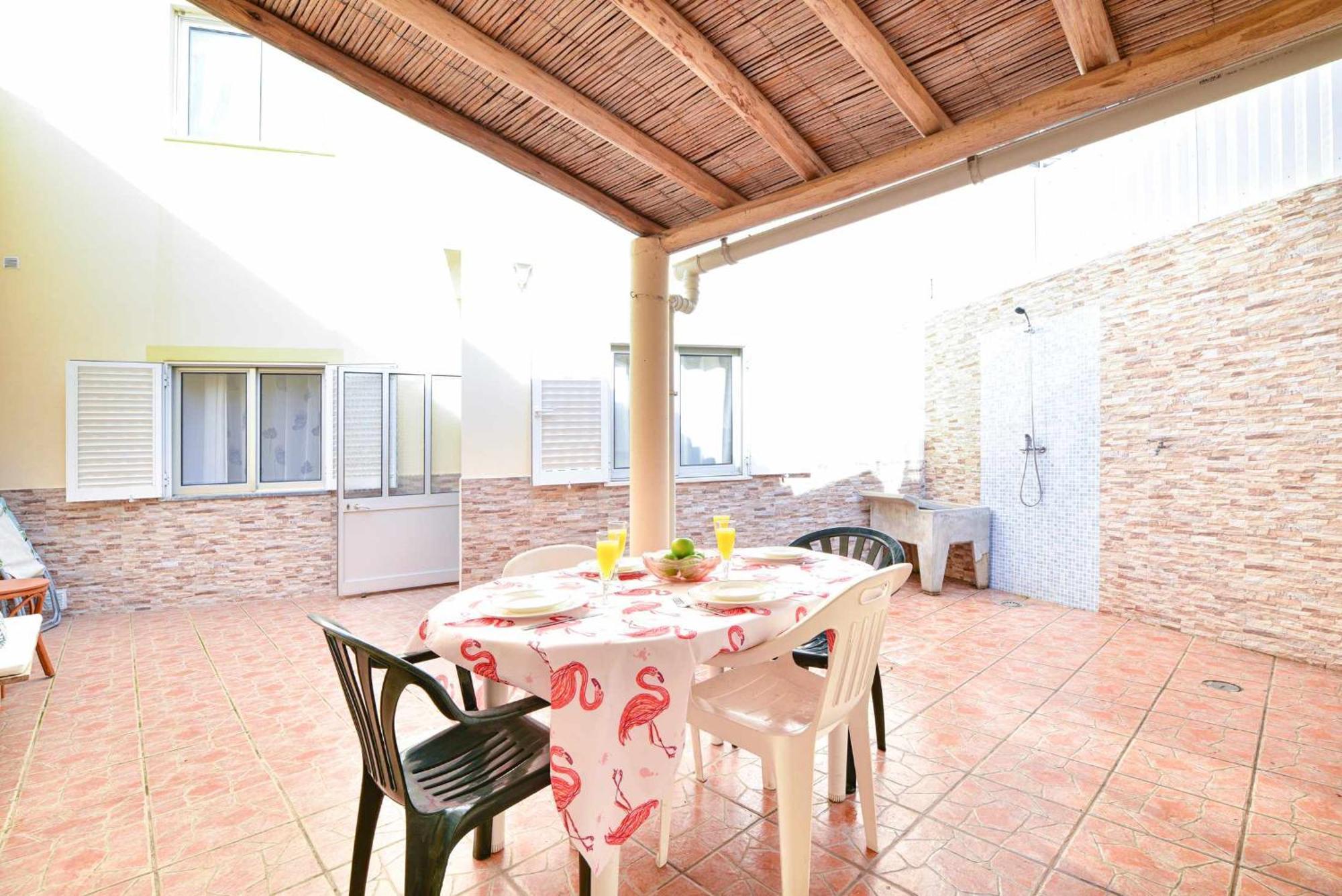 Apartamento com pátio Algoz Exterior foto